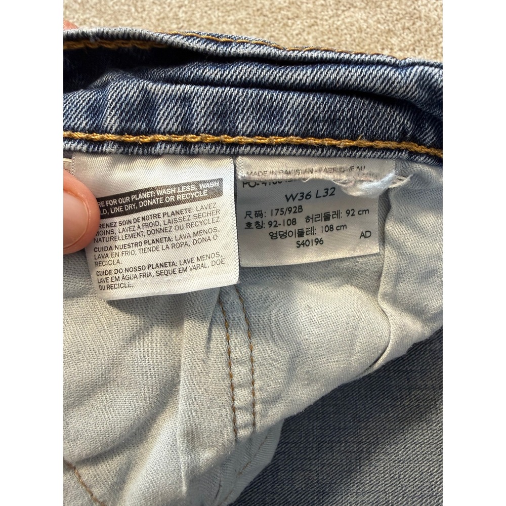 Levi Strauss 511 Slim Fit Jeans Medium Wash Blue‎ Denim W36 L32 36x32 - Picture 11 of 16